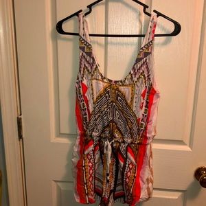 Mink Pink bright, tribal romper! 🌷